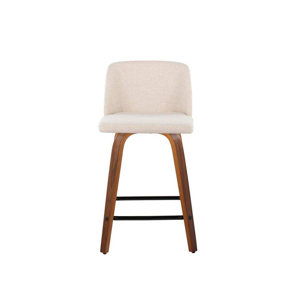 Brown Toriano 24" Fixed Height Counter Stool - Set of 2