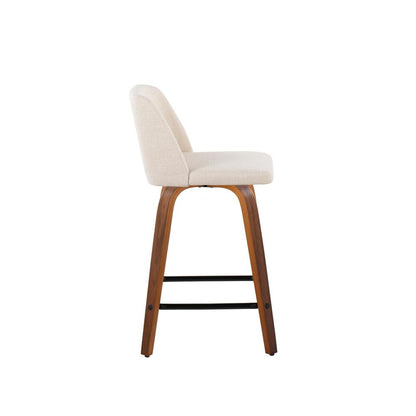 Brown Toriano 24" Fixed Height Counter Stool - Set of 2