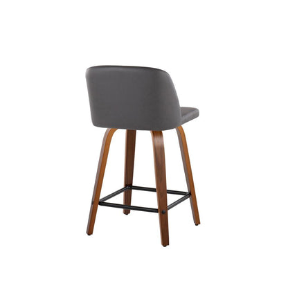 Brown Toriano 24" Fixed Height Counter Stool - Set of 2
