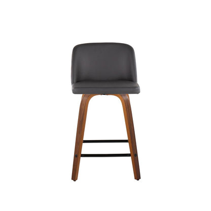 Brown Toriano 24" Fixed Height Counter Stool - Set of 2