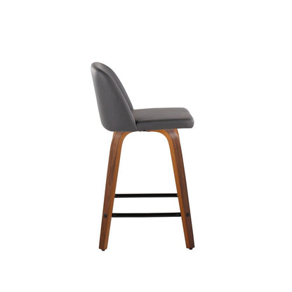 Brown Toriano 24" Fixed Height Counter Stool - Set of 2