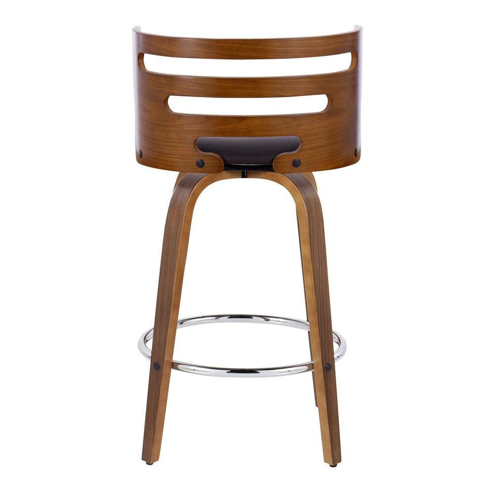 Brown Cosini 26" Fixed-Height Counter Stool - Set of 2