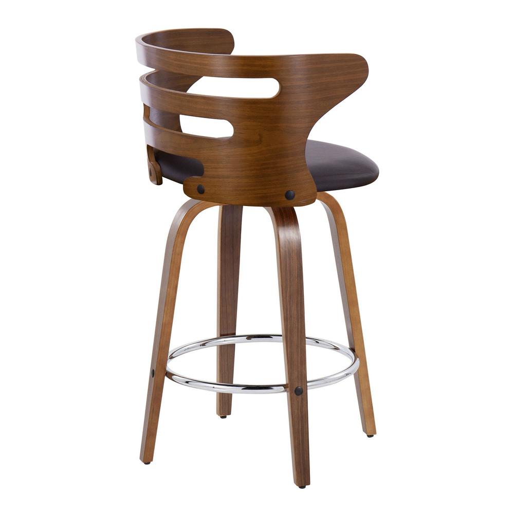 Brown Cosini 26" Fixed-Height Counter Stool - Set of 2