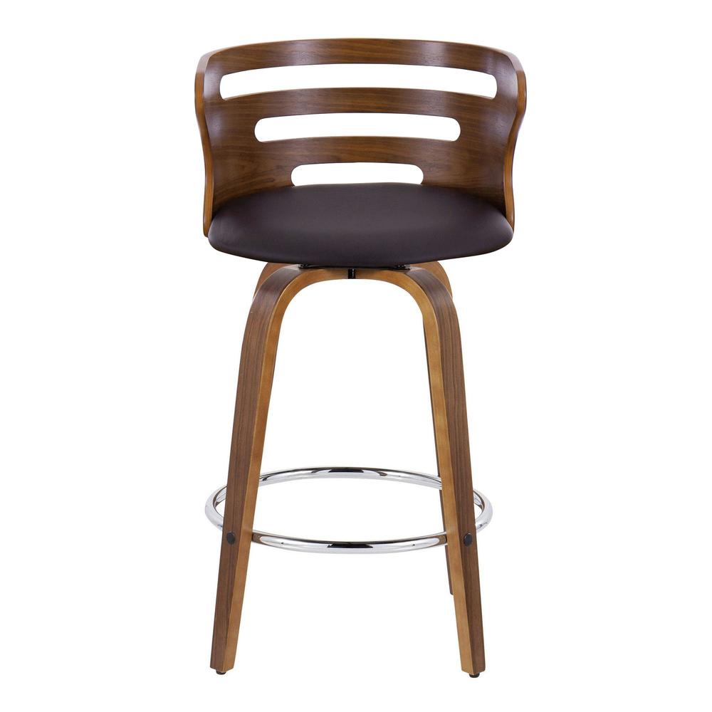 Brown Cosini 26" Fixed-Height Counter Stool - Set of 2