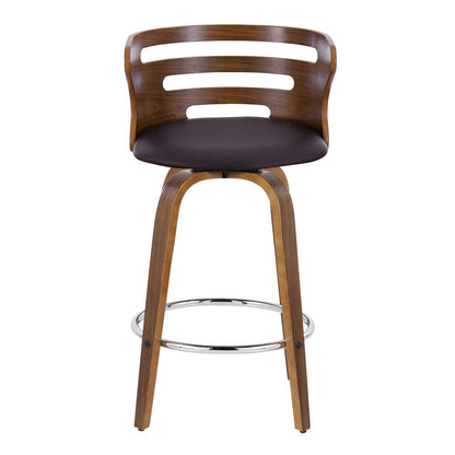 Brown Cosini 26" Fixed-Height Counter Stool - Set of 2