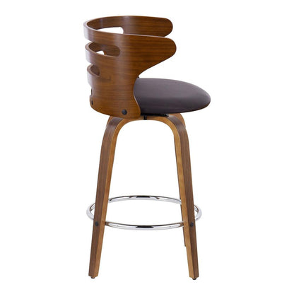 Brown Cosini 26" Fixed-Height Counter Stool - Set of 2
