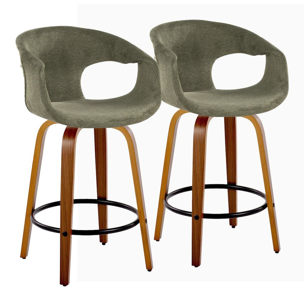 Curva 26" Fixed-Height Counter Stool - Set of 2