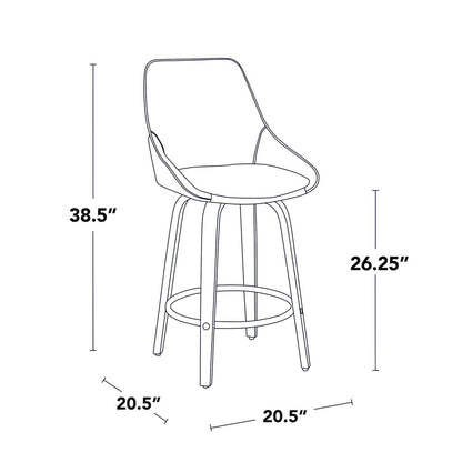 Diana 26" Fixed-Height Counter Stool - Set of 2
