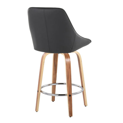 Diana 26" Fixed-Height Counter Stool - Set of  2
