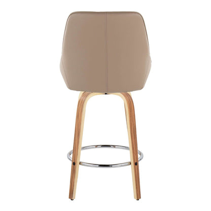Diana 26" Fixed-Height Counter Stool - Set of  2