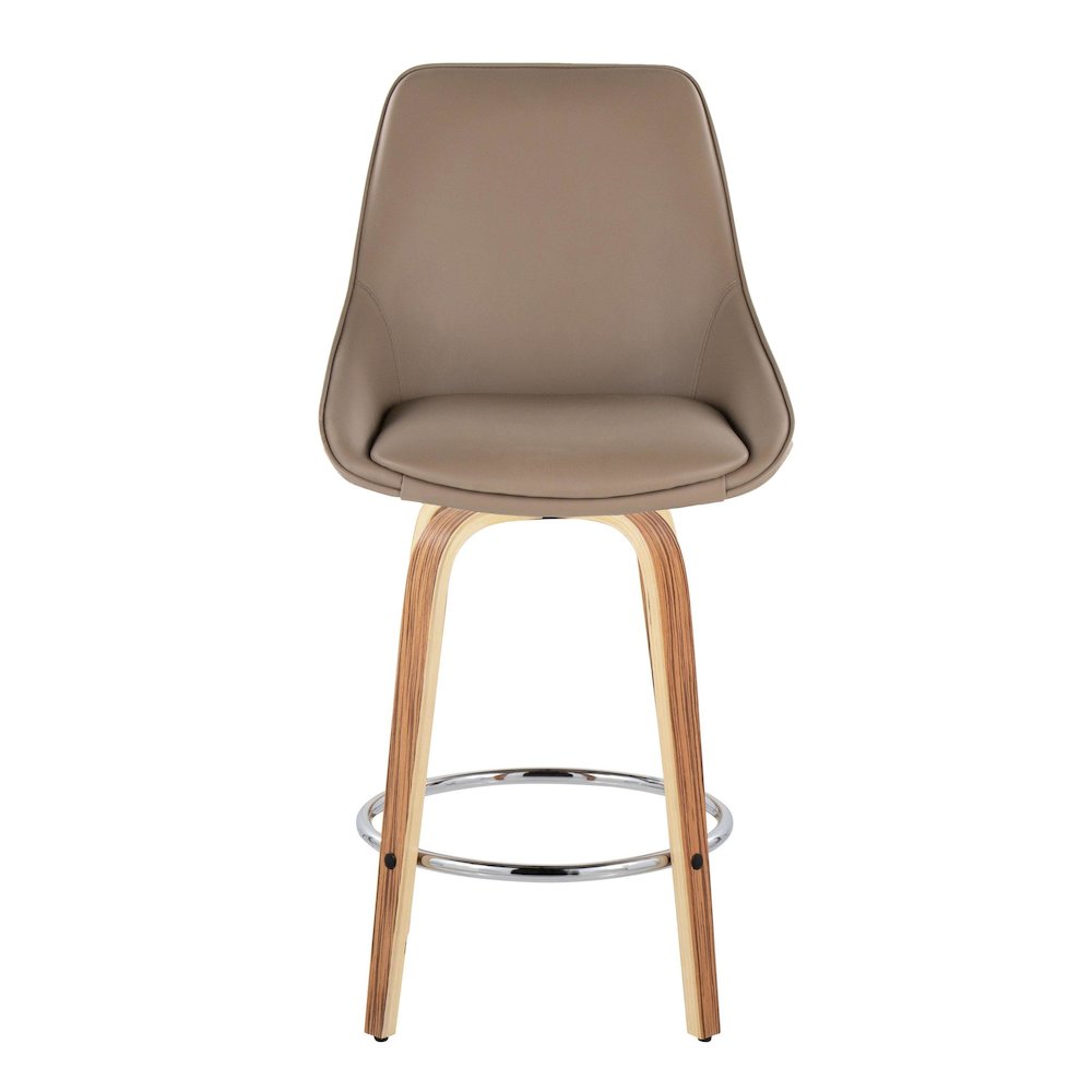 Diana 26" Fixed-Height Counter Stool - Set of  2