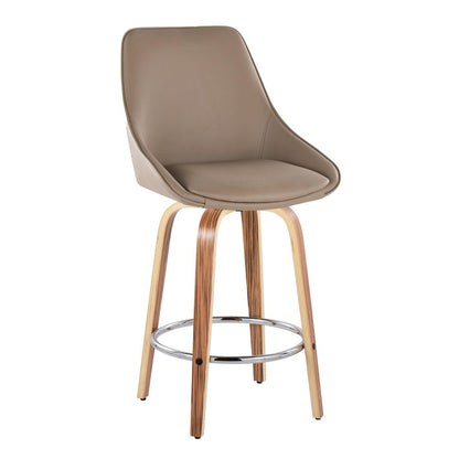 Diana 26" Fixed-Height Counter Stool - Set of  2