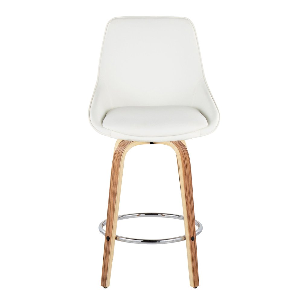 Diana 26" Fixed-Height Counter Stool - Set of  2