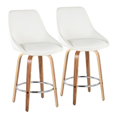 Diana 26" Fixed-Height Counter Stool - Set of  2
