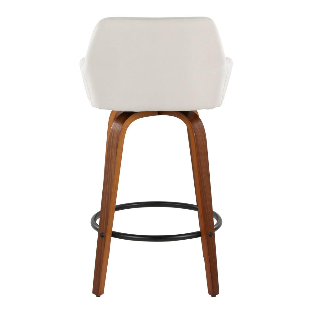 Beige Daniella 26" Fixed-Height Counter Stool - Set of 2