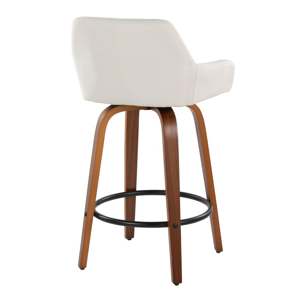 Beige Daniella 26" Fixed-Height Counter Stool - Set of 2