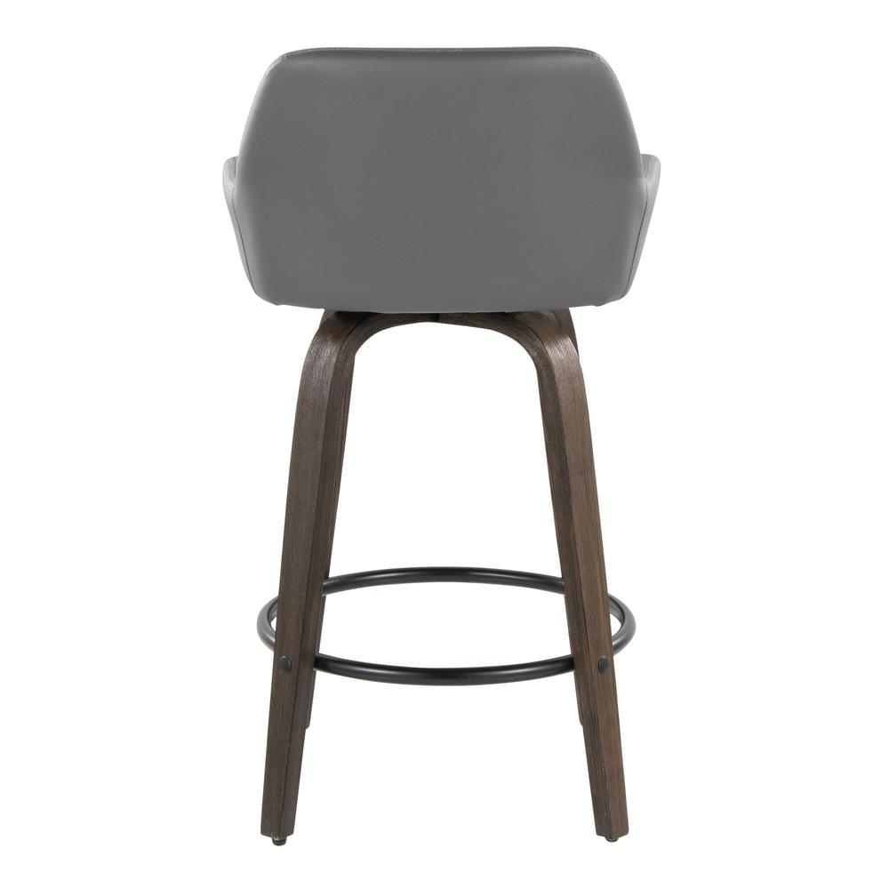 Brown Daniella 26" Fixed-Height Counter Stool - Set of 2