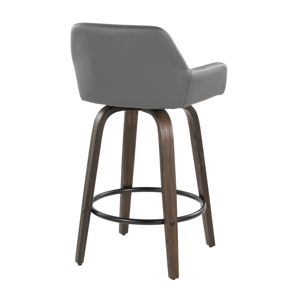 Brown Daniella 26" Fixed-Height Counter Stool - Set of 2