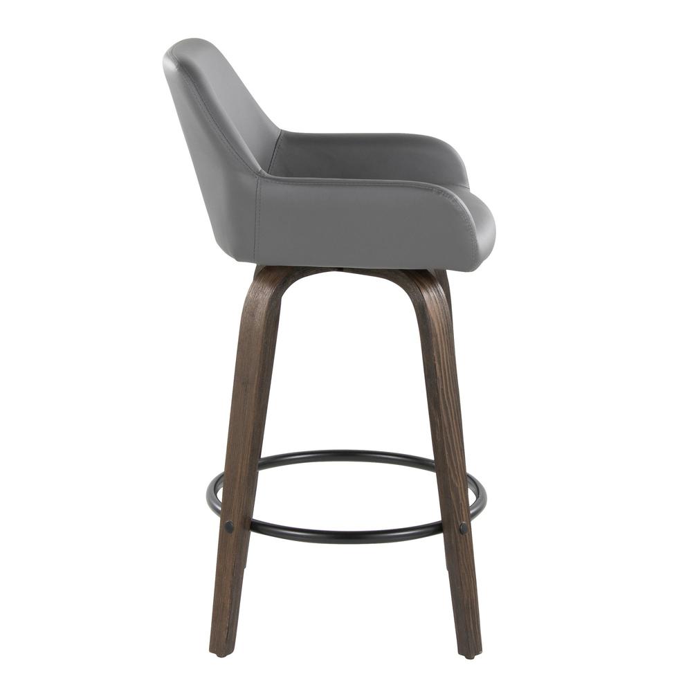 Brown Daniella 26" Fixed-Height Counter Stool - Set of 2