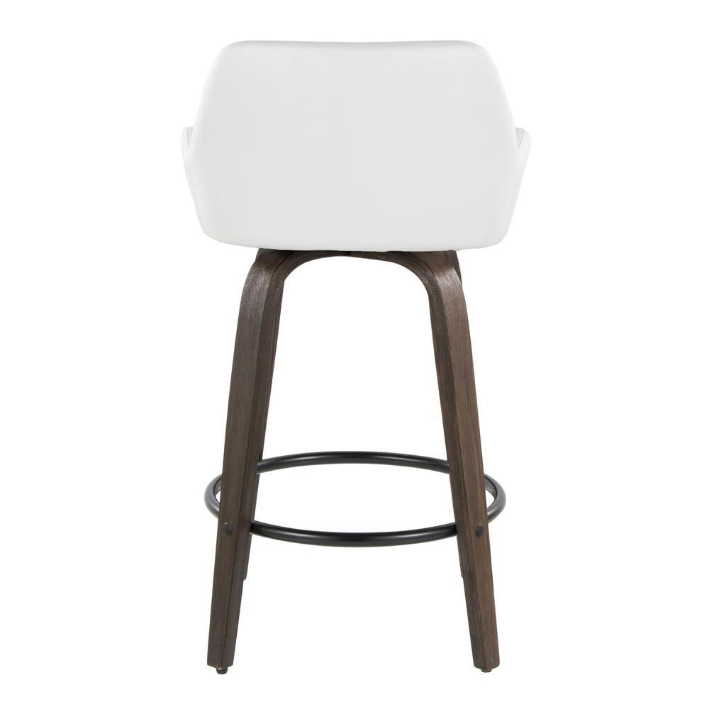 Brown Daniella 26" Fixed-Height Counter Stool - Set of 2
