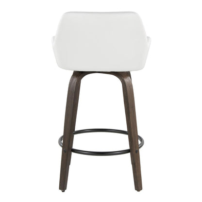 Brown Daniella 26" Fixed-Height Counter Stool - Set of 2