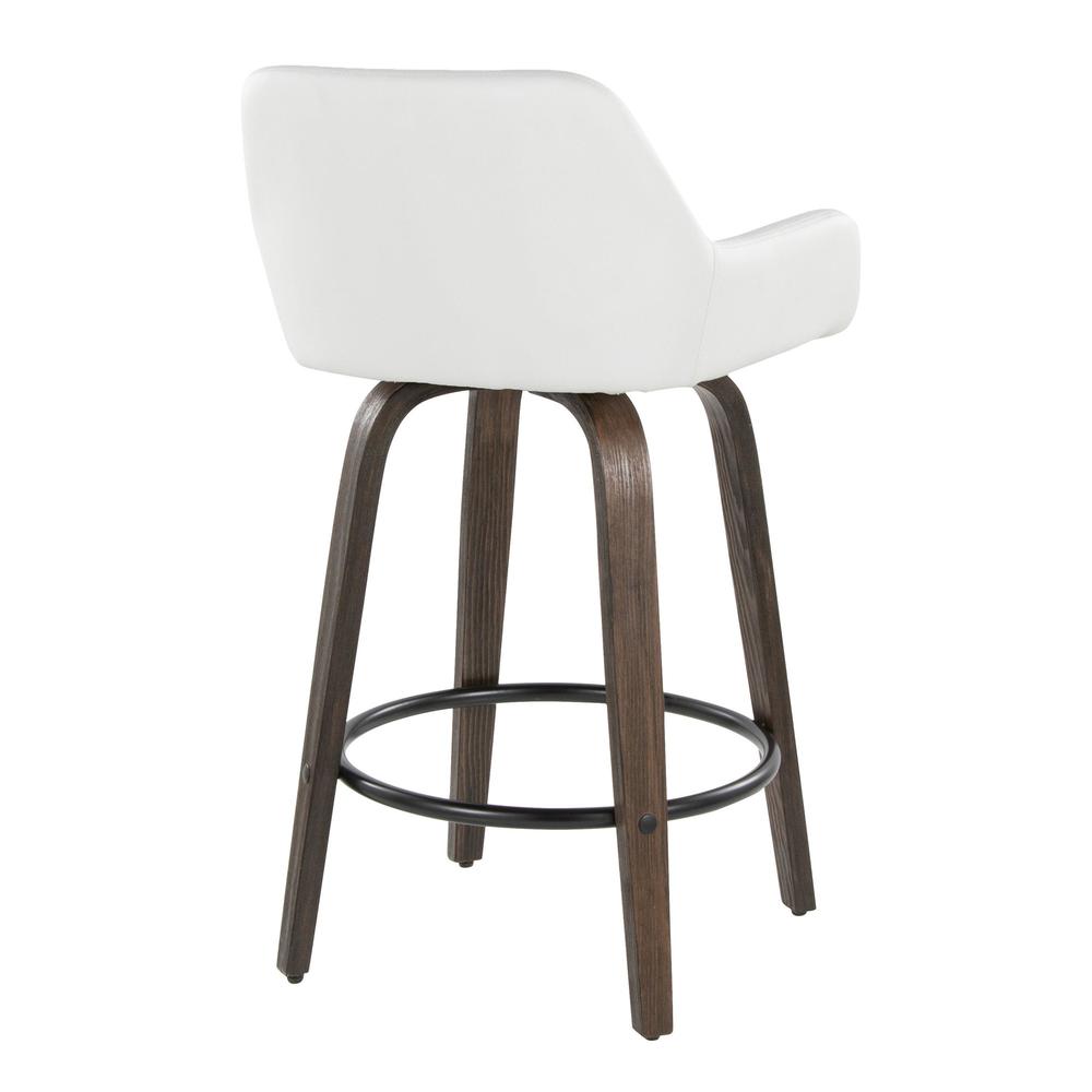 Brown Daniella 26" Fixed-Height Counter Stool - Set of 2