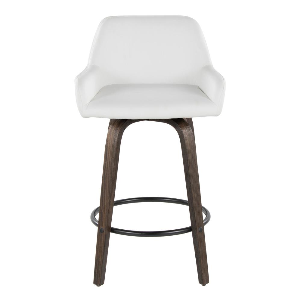 Brown Daniella 26" Fixed-Height Counter Stool - Set of 2