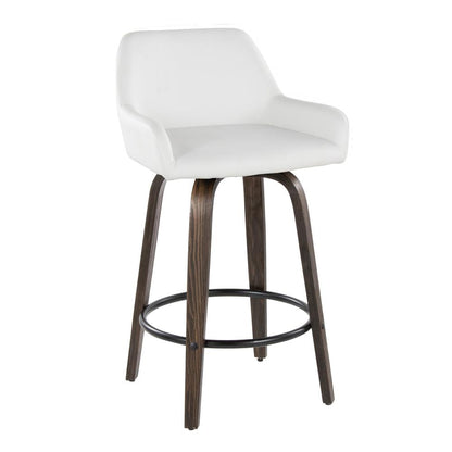 Brown Daniella 26" Fixed-Height Counter Stool - Set of 2