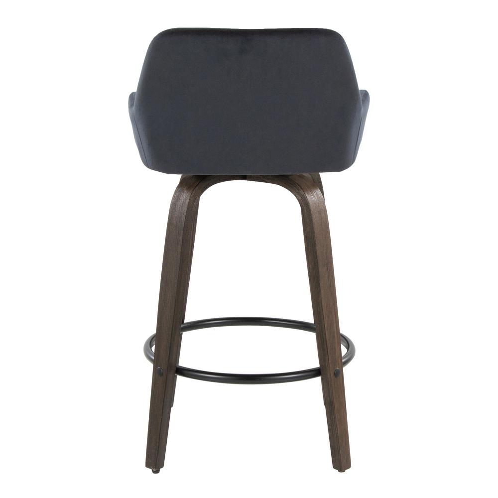 Brown Daniella 26" Fixed-Height Counter Stool - Set of 2