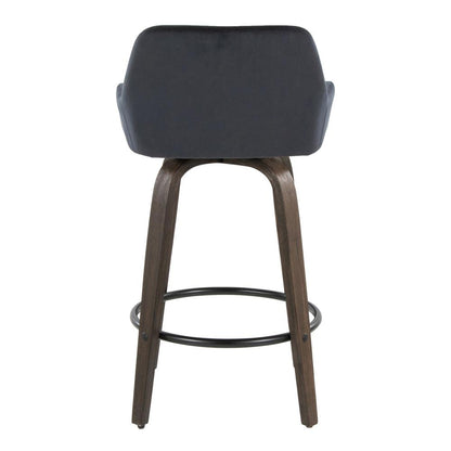 Brown Daniella 26" Fixed-Height Counter Stool - Set of 2