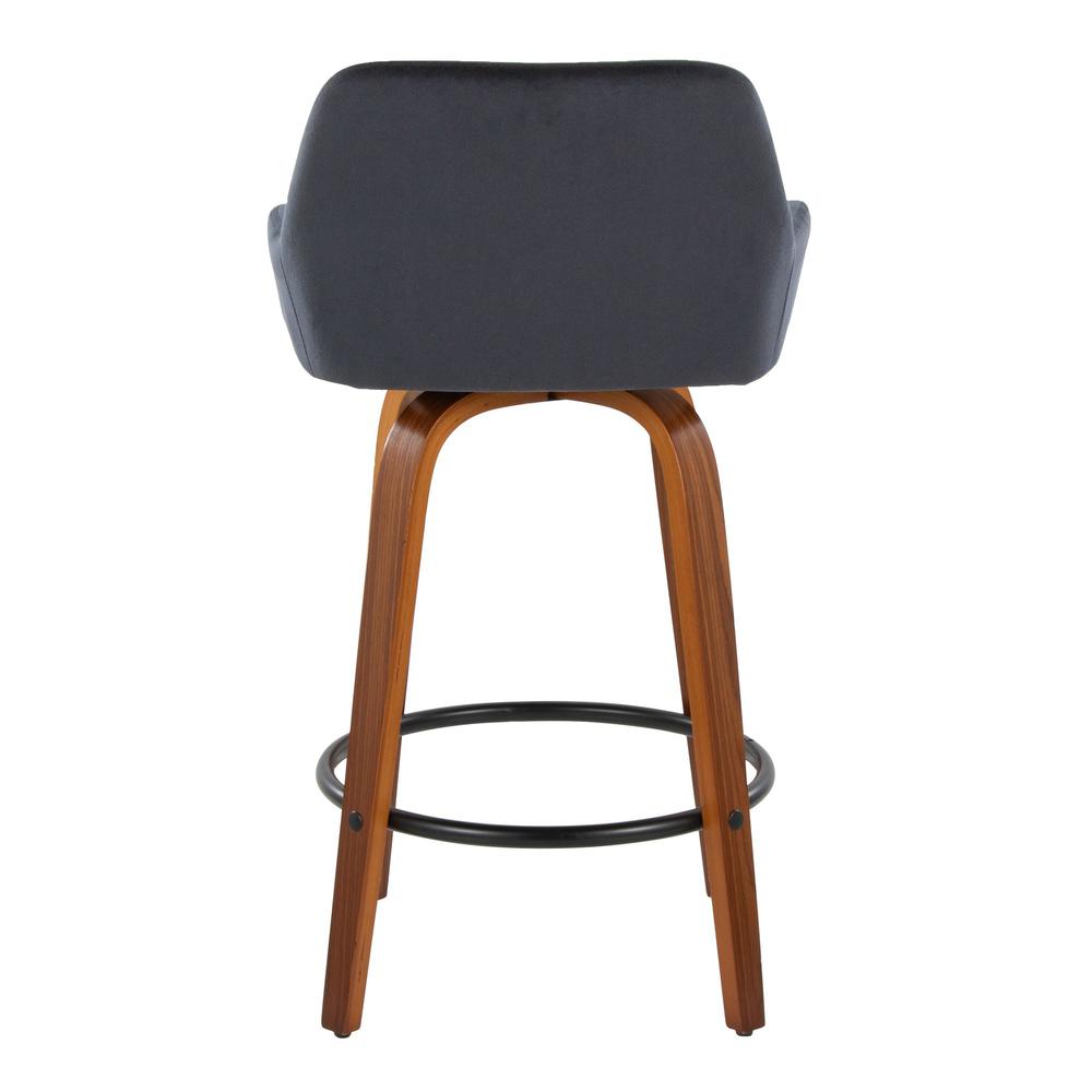 Brown Daniella 26" Fixed-Height Counter Stool - Set of 2