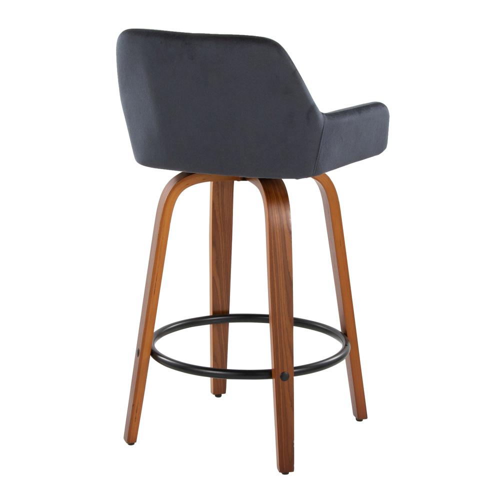 Brown Daniella 26" Fixed-Height Counter Stool - Set of 2