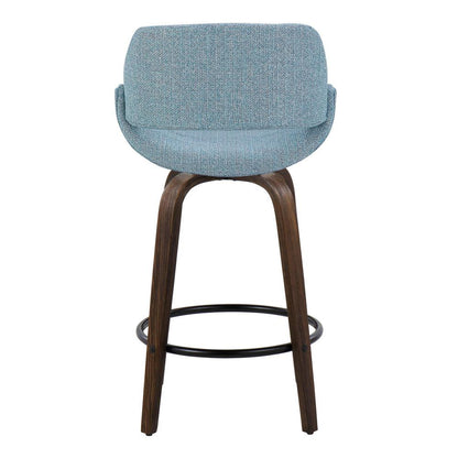 Brown Fabrico 26" Fixed-Height Counter Stool - Set of 2