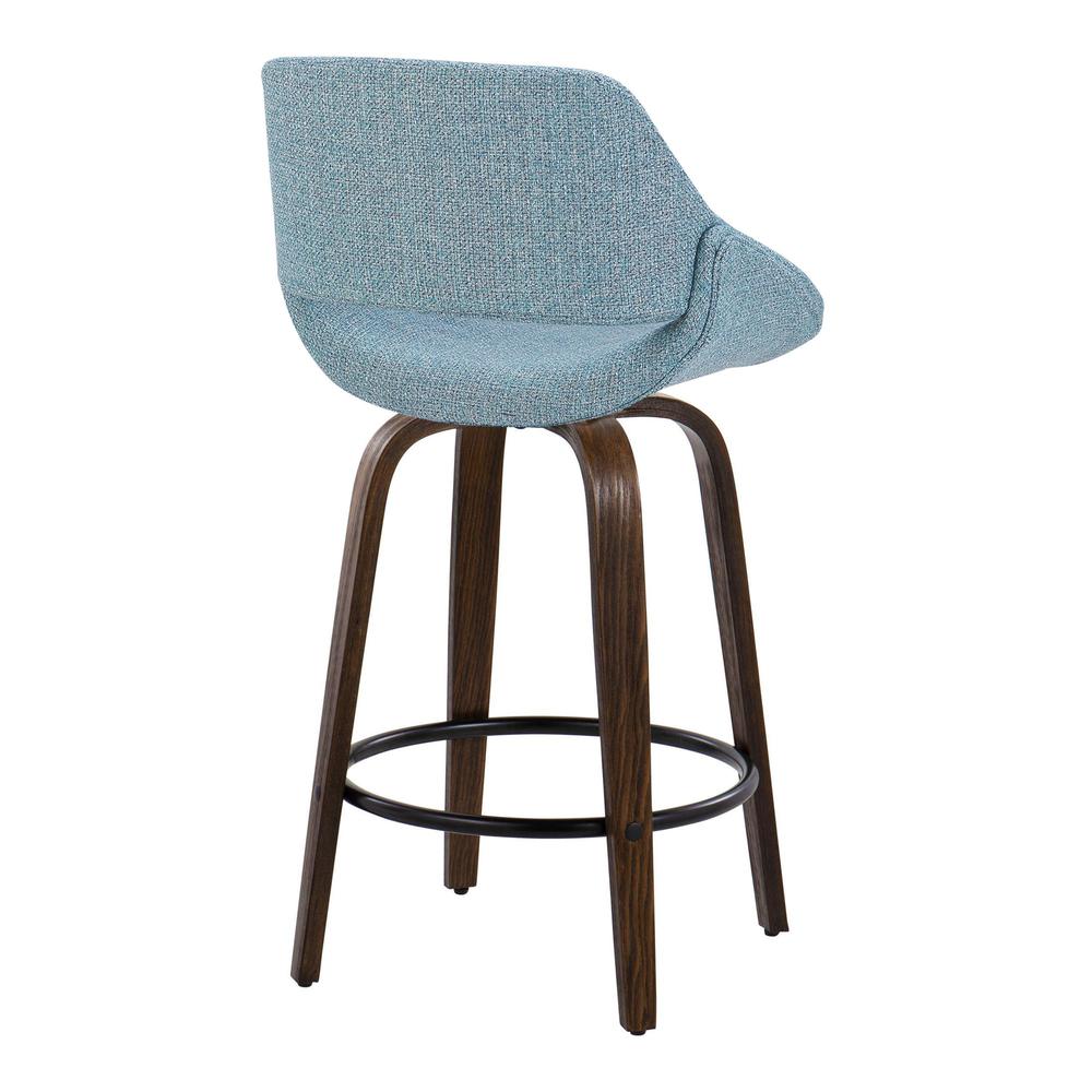 Brown Fabrico 26" Fixed-Height Counter Stool - Set of 2