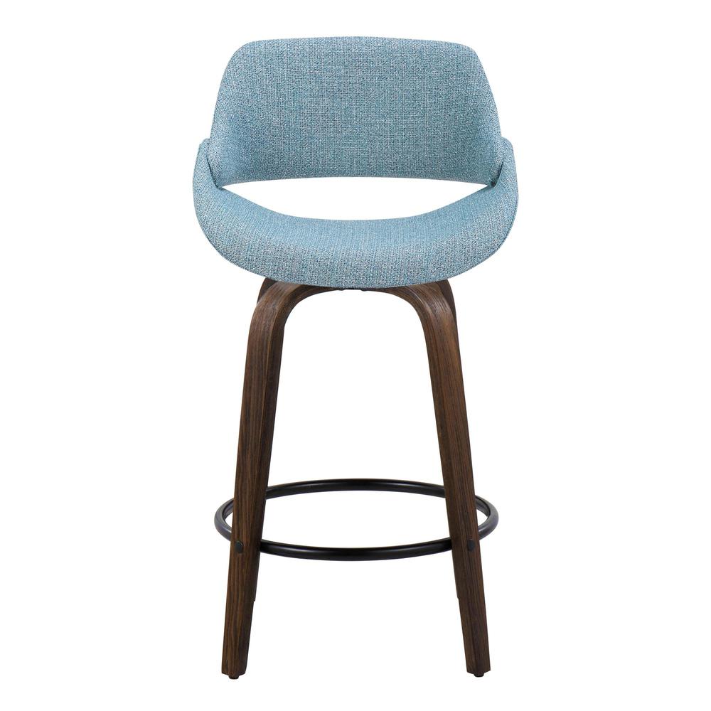 Brown Fabrico 26" Fixed-Height Counter Stool - Set of 2