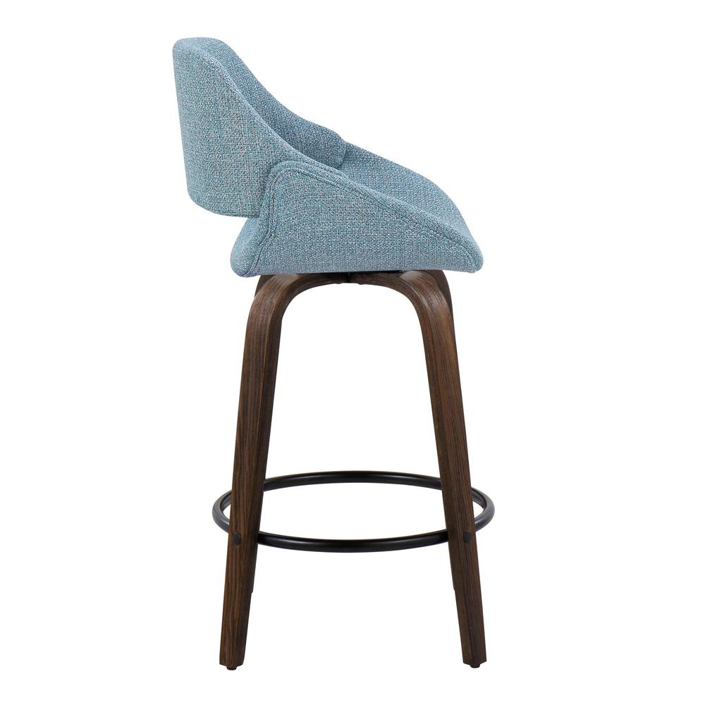Brown Fabrico 26" Fixed-Height Counter Stool - Set of 2