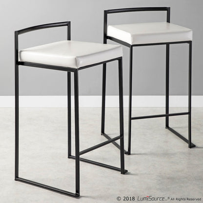 Fuji Stacker 26" Fixed-Height Counter Stool - Set of 3
