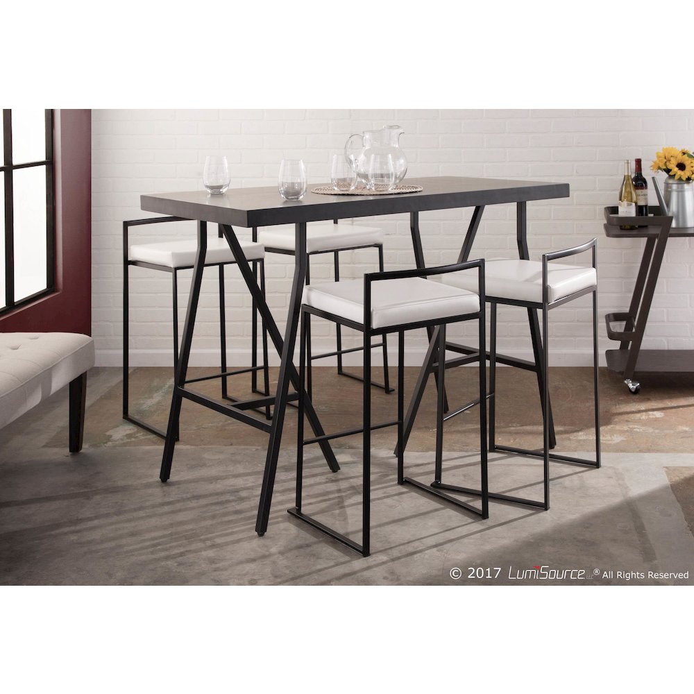 Fuji Stacker 26" Fixed-Height Counter Stool - Set of 3