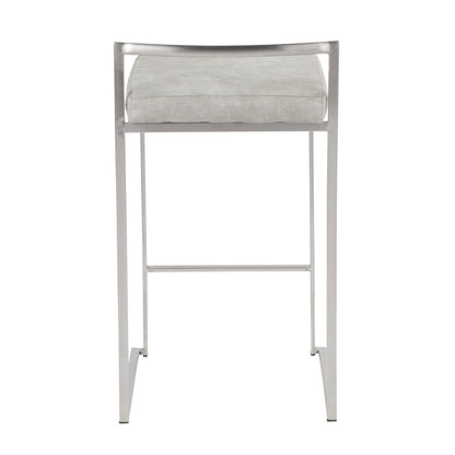 Fuji Stacker 26" Fixed-Height Counter Stool - Set of 3