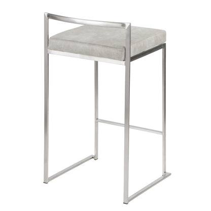 Fuji Stacker 26" Fixed-Height Counter Stool - Set of 3