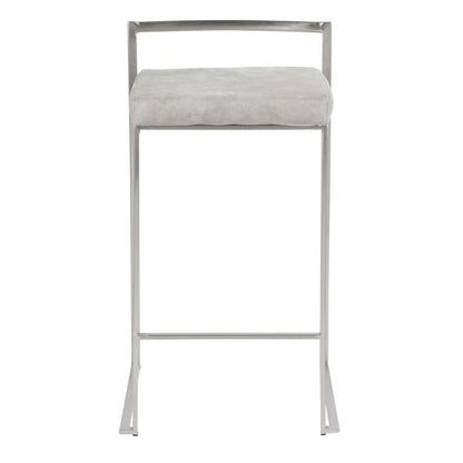 Fuji Stacker 26" Fixed-Height Counter Stool - Set of 3
