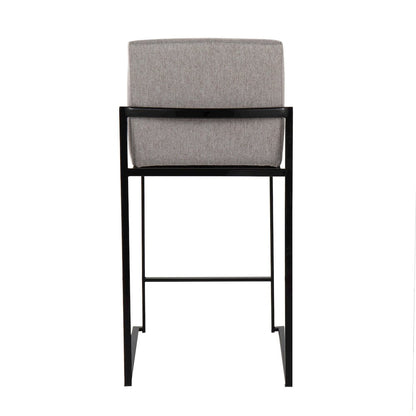 Fuji High Back 26" Fixed-Height Counter Stool - Set of 3