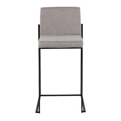 Fuji High Back 26" Fixed-Height Counter Stool - Set of 3