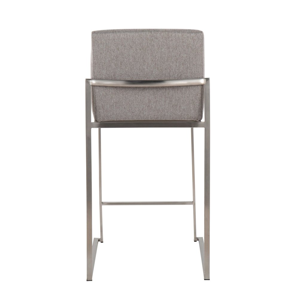 Fuji High Back 26" Fixed-Height Counter Stool - Set of 3