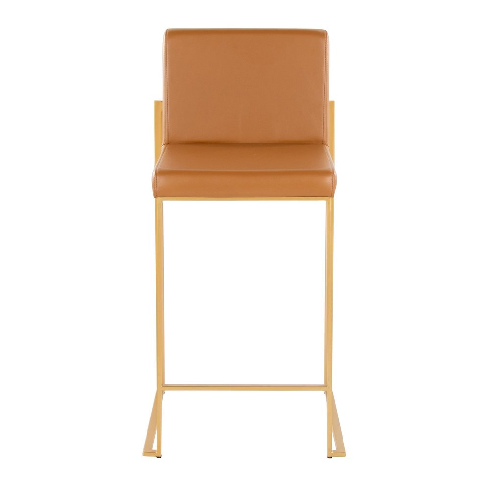 Fuji High Back 26" Fixed-Height Barstool - Set of 2