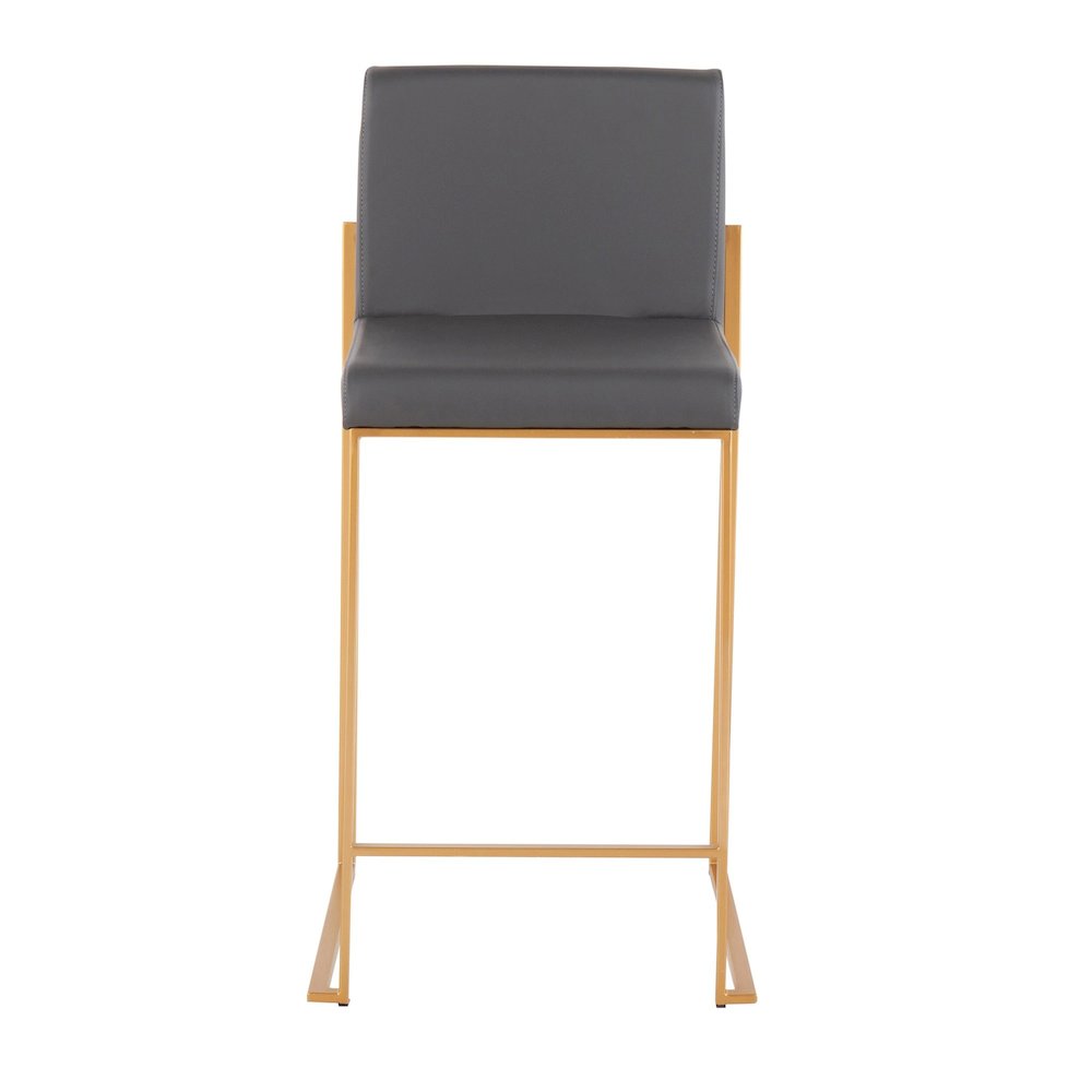 Fuji High Back 26" Fixed-Height Counter Stool - Set of 3