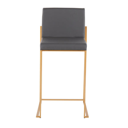 Fuji High Back 26" Fixed-Height Counter Stool - Set of 3