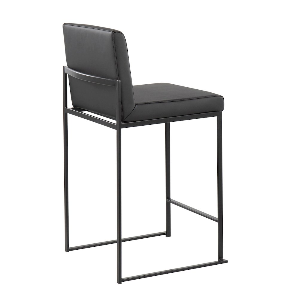 Fuji High Back 26" Fixed-Height Counter Stool - Set of 3