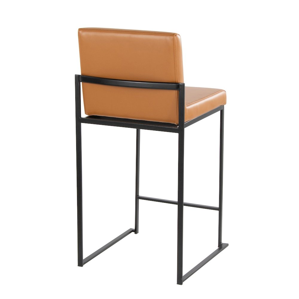 Fuji High Back 26" Fixed-Height Barstool - Set of 2