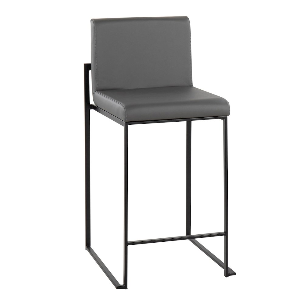 Fuji High Back 26" Fixed-Height Counter Stool - Set of 3